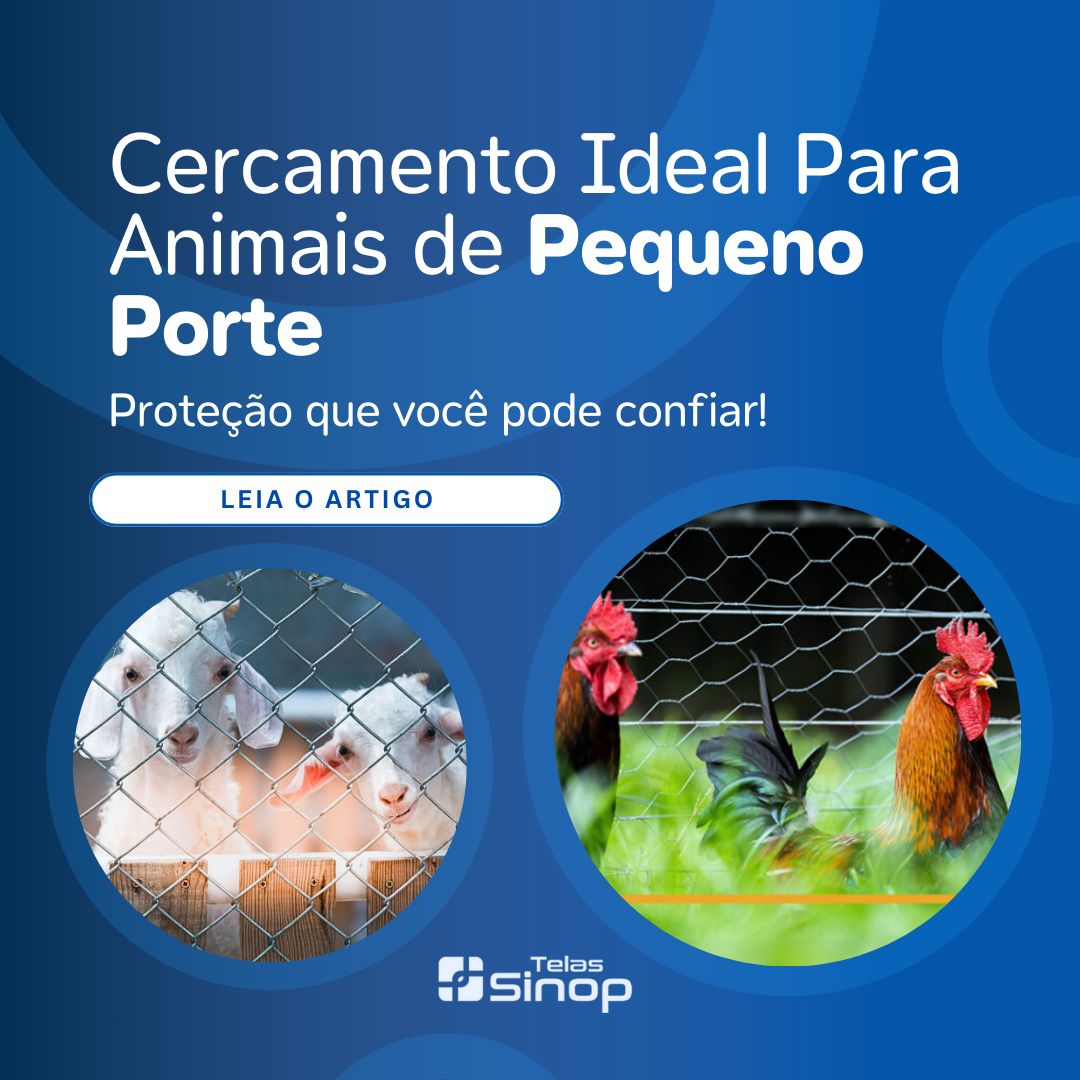 Cercamento Ideal para animais de pequeno porte .